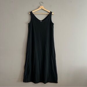 Oh My Gauze Sangria Cotton Gauze Dress Black Sz 1 (S/M) Oversized Lagenlook